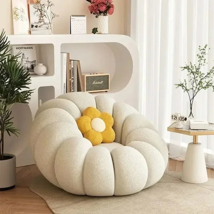 Pumpkin-shaped lounge chair — alternate product view