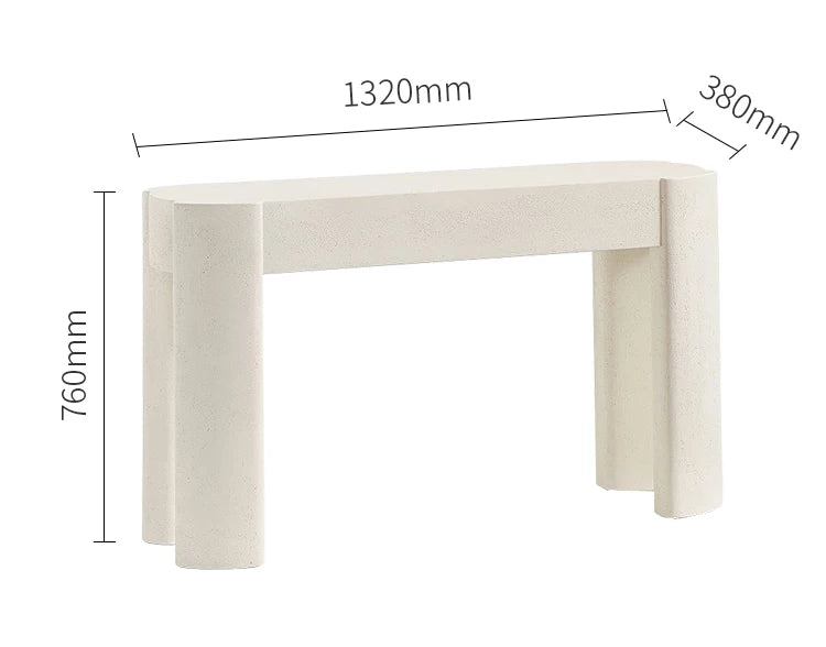 Cream Stone Round Coffee Table - French Minimalist