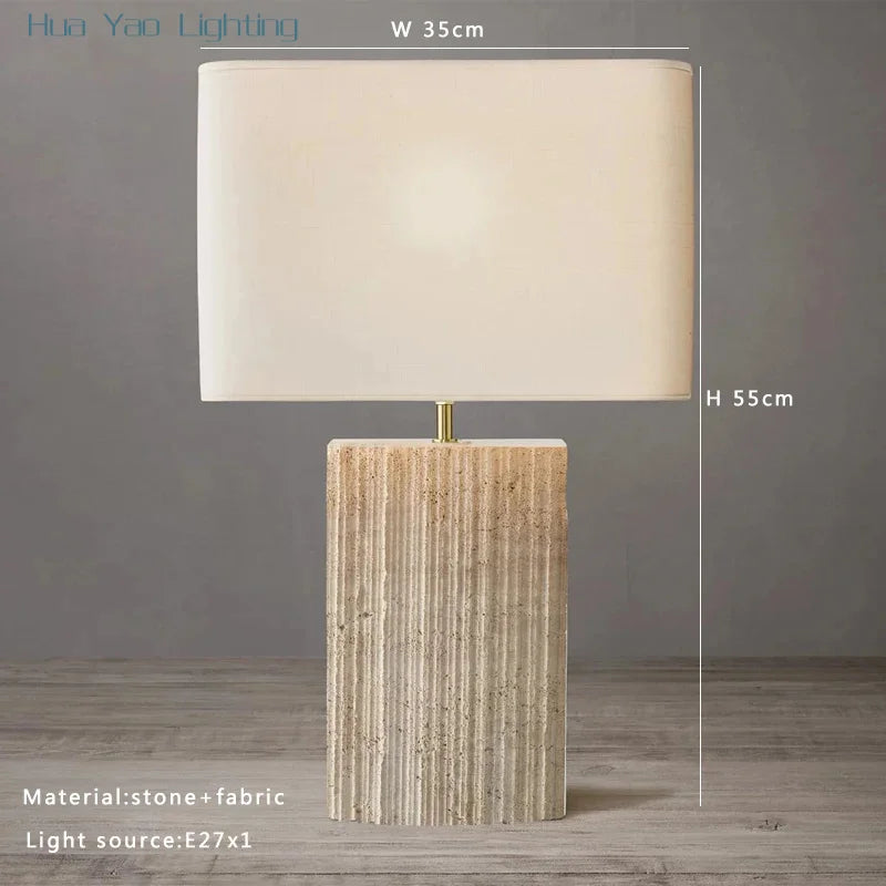 Natural Cave Stone Table Lamp