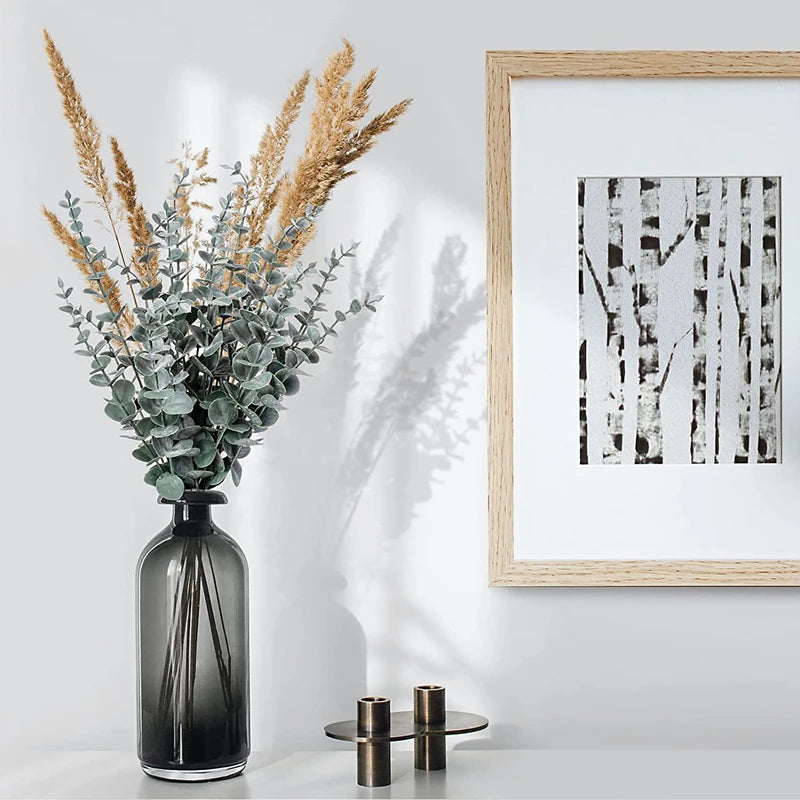 Faux Eucalyptus Leaf Stems — 10 or 20-Piece Bundle