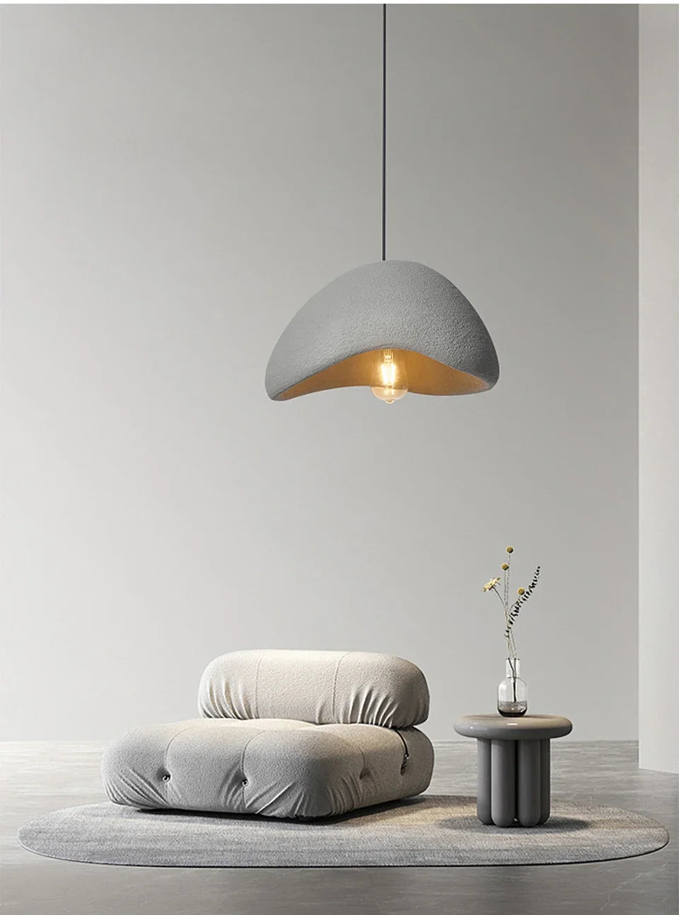Designer Wabi-sabi Style Chandelier Cream Style Clothing Store Model Room  Restaurant Hotel Loft Villa Shop Lamp — image 17