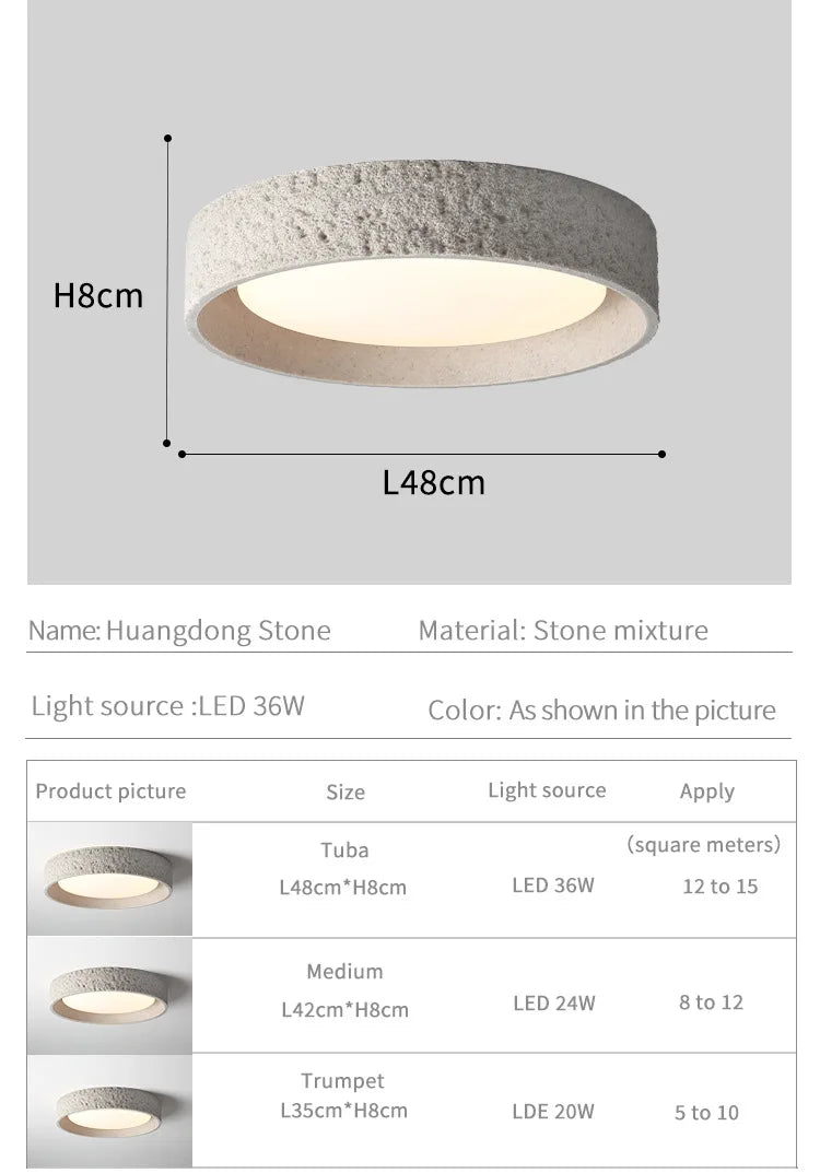 Nordic Wabi-Sabi LED Ceiling Light — Ironware & Acrylic Fixture
