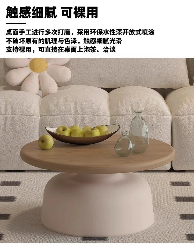 Nordic Oak Coffee Table - Minimalist with Storage