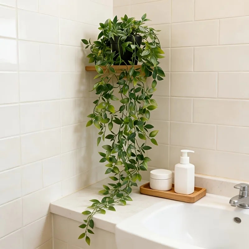 Artificial Mandala Fake Vine Wall Decor for Living Room Office Bathroom Wedding Party Garden Spring Decor Without Pot — main view