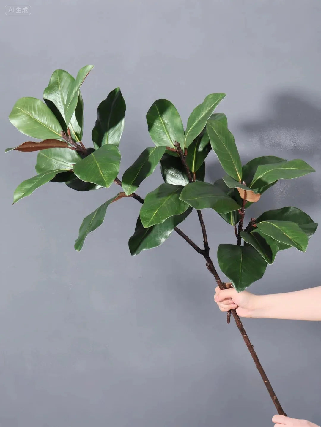3.6Ft Artificial Magnolia Tree Fall Artificial Magnolia Branch Tropical Banyan Plants Home Garden Office Balcony Decoration — room setting