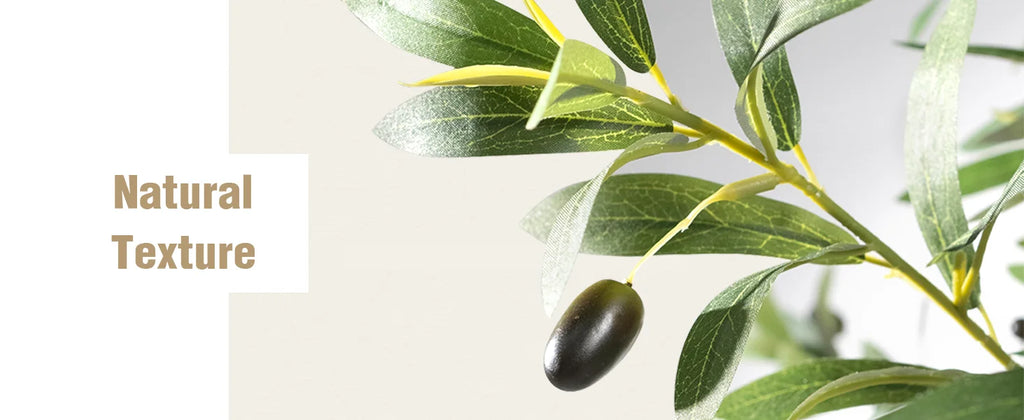 5/6/7/8 Olive Trees Artificial Indoor Faux Olive Tree with Black Pot Silk Fake Plant with Natural Wood Trunk and Lifelike Fruits for Home Office Decor — image 10