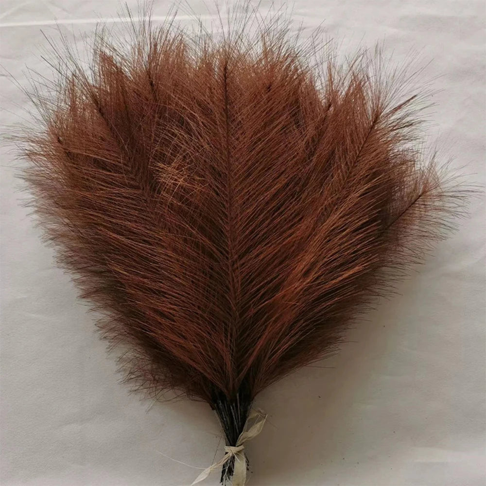 Fluffy Pampas Grass Bundle — Boho Faux Reed Decor, 16.5in