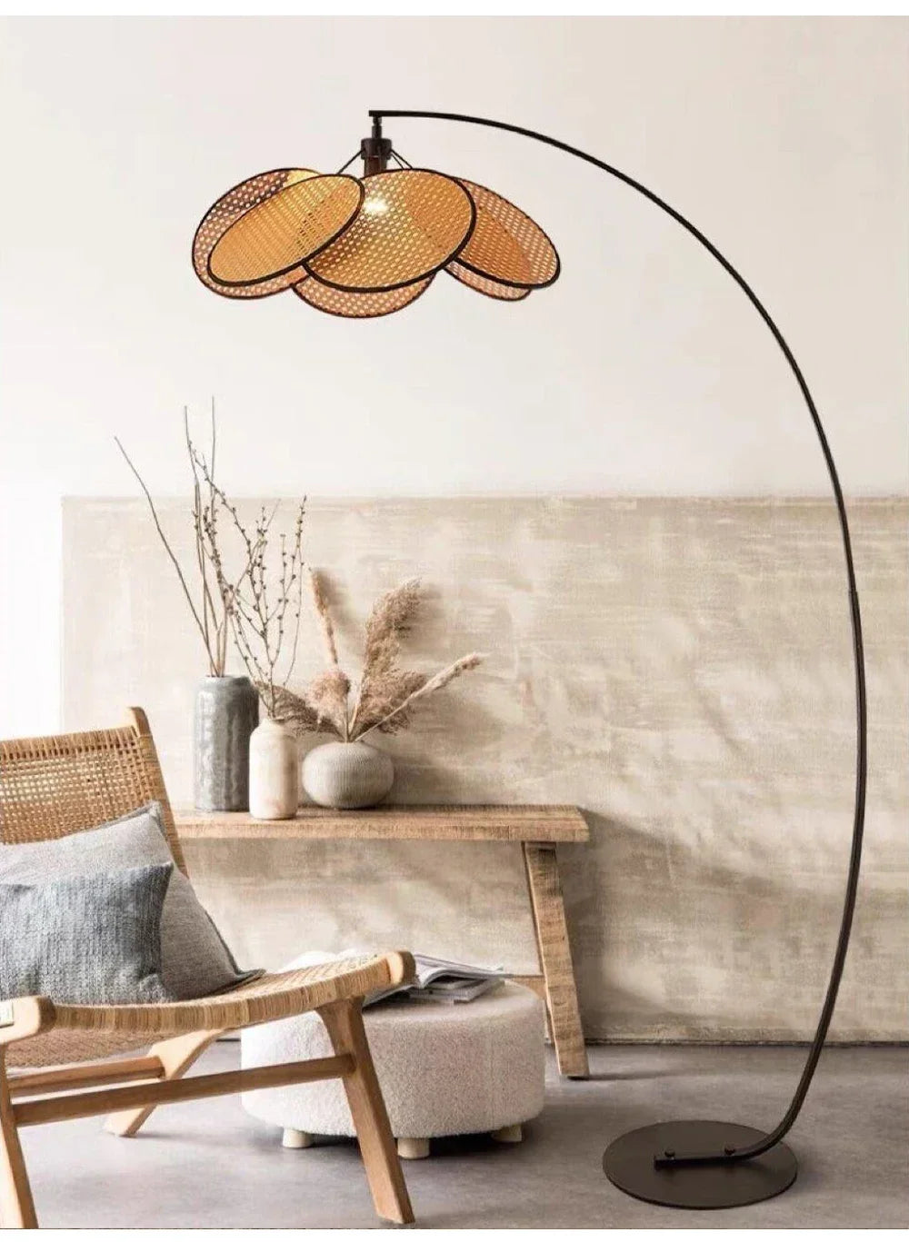 Rattan LED Lighting Floor Lamps Nightlight Home Decor Living Room Stand Light Bedside Lamp for Bedroom — image 13