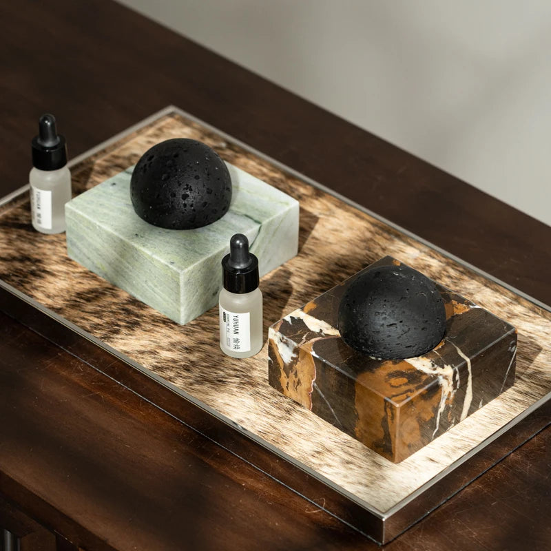 Natural Stone Diffuser — Marble Base, 3 Finishes