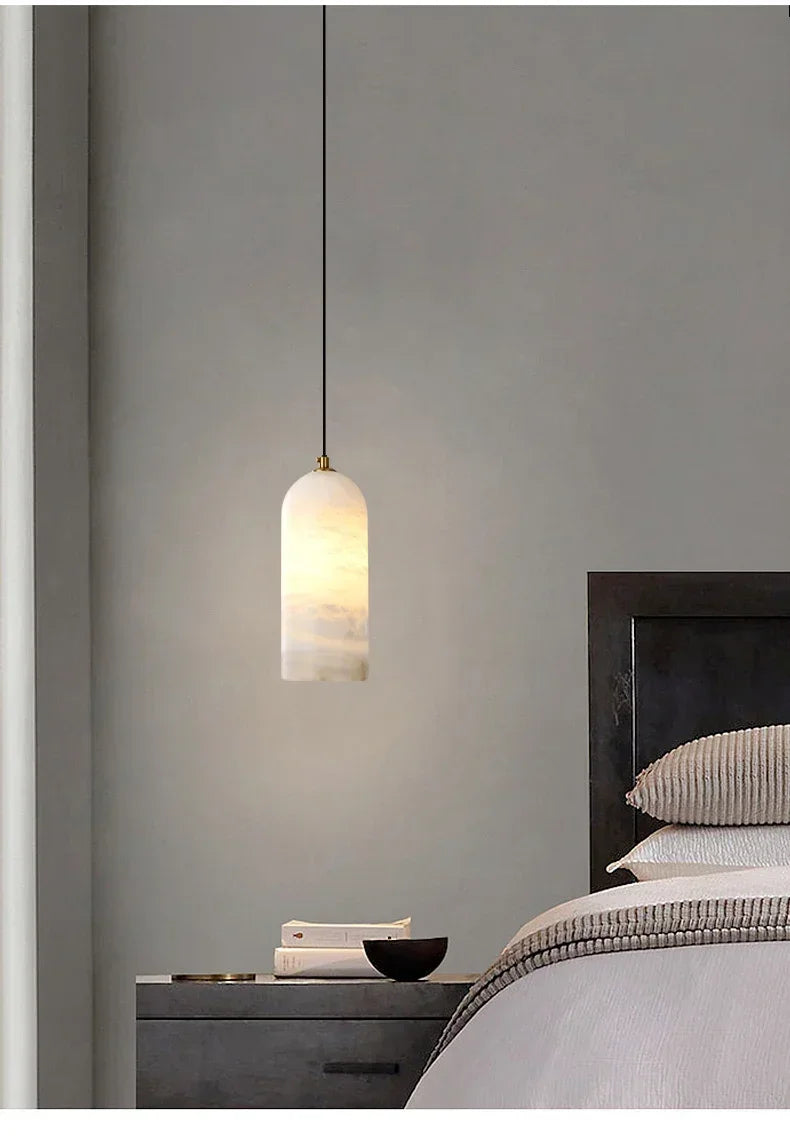 Minimalist Marble Pendant Light E14 Indoor Bedside Lamp Nordic Bar Counter Pandant Lights LED Dining Room Home Decor Chandelier — image 19