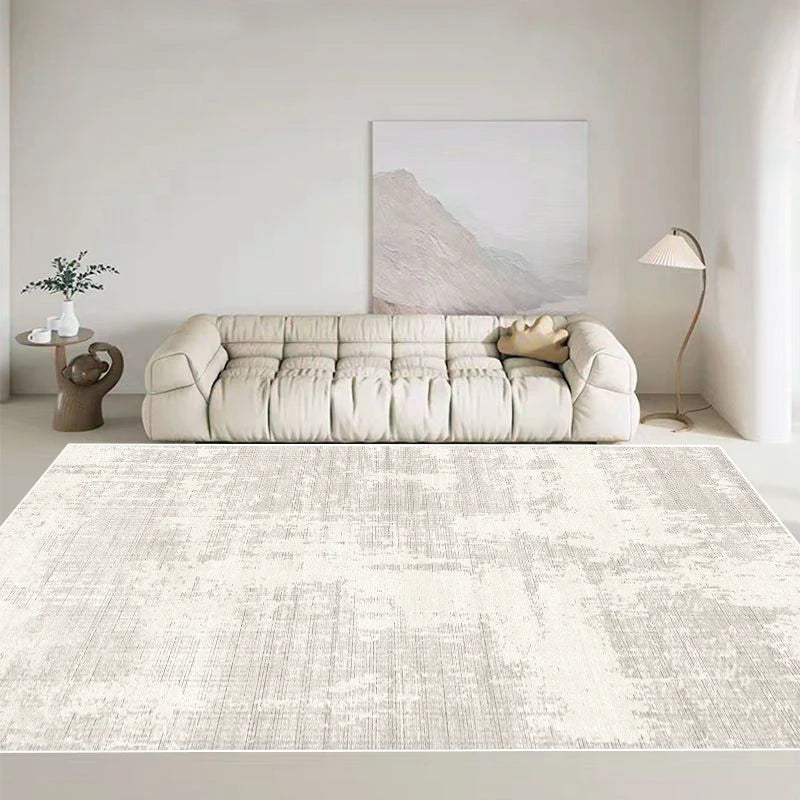 Light Luxury Grey Area Rug — Washable Non-Slip