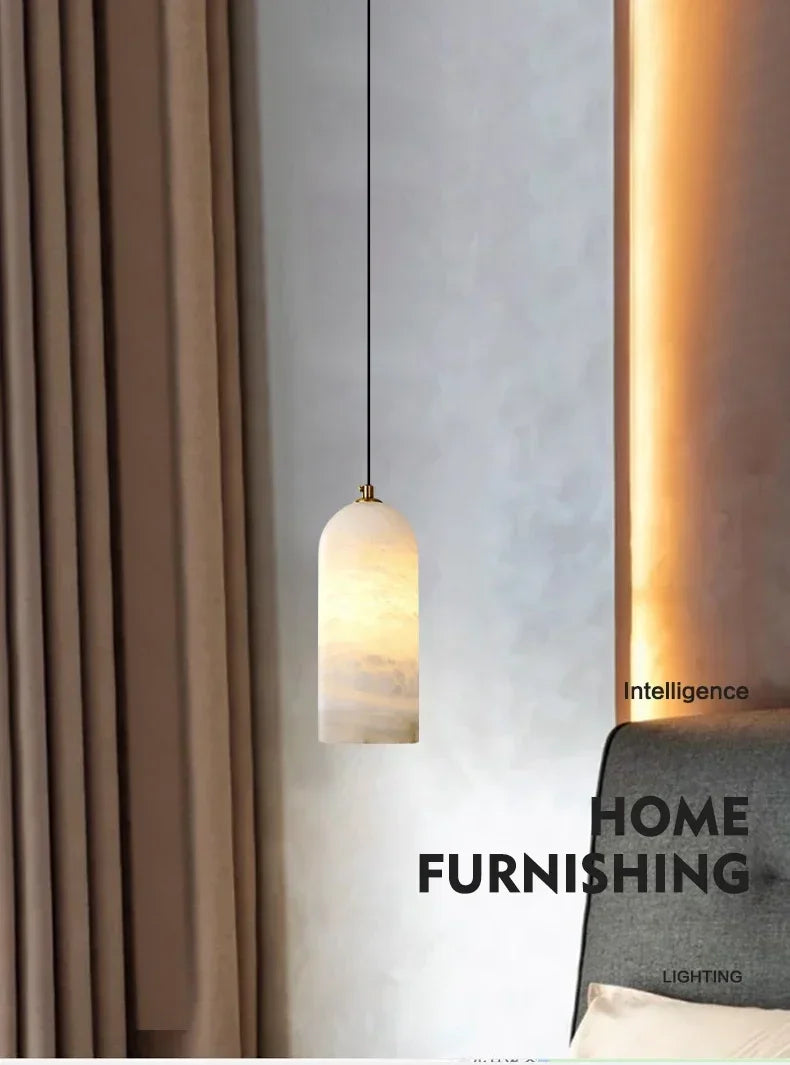 Minimalist Marble Pendant Light E14 Indoor Bedside Lamp Nordic Bar Counter Pandant Lights LED Dining Room Home Decor Chandelier — image 10