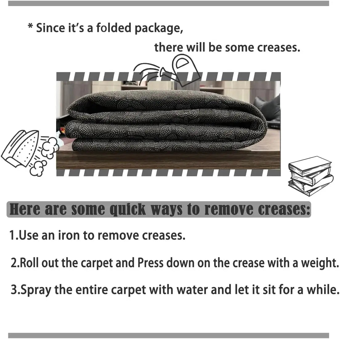 Cream Lineage Area Rug — Anti-Slip Washable — specification view