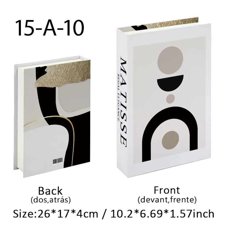 Faux Book Storage Box — Bauhaus Style Accent, 10.5"