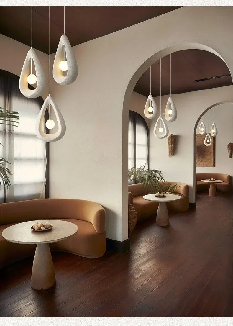 Japanese Wabi-Sabi Pendant Light — Nordic Dining Room Lamp