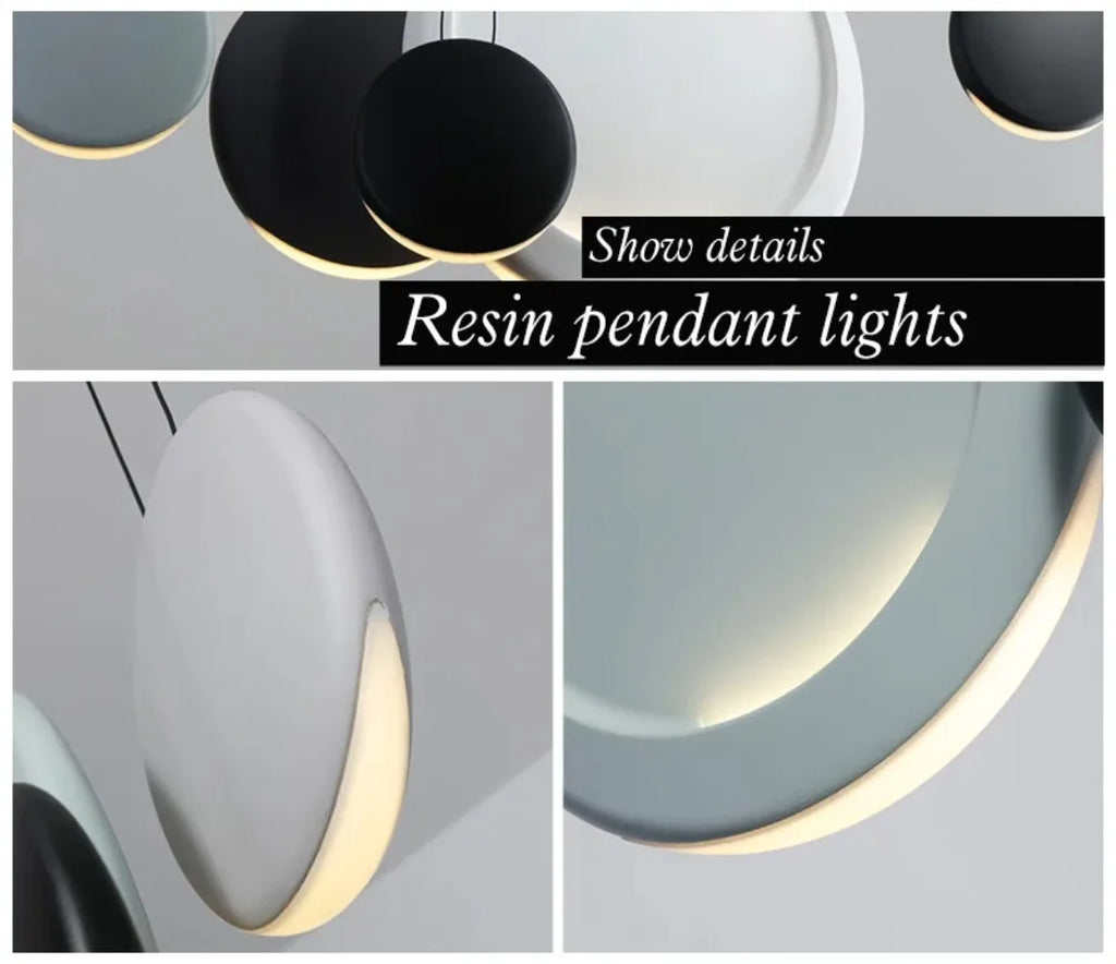 Scandinavian Chandelier for Dining Room Coffee Shop Bar Kitchen Island Pendant Lamp Living Room Decoration — room setting