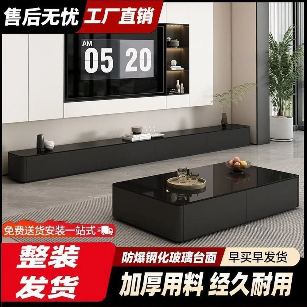 Modern TV stand and coffee table set — product detail view