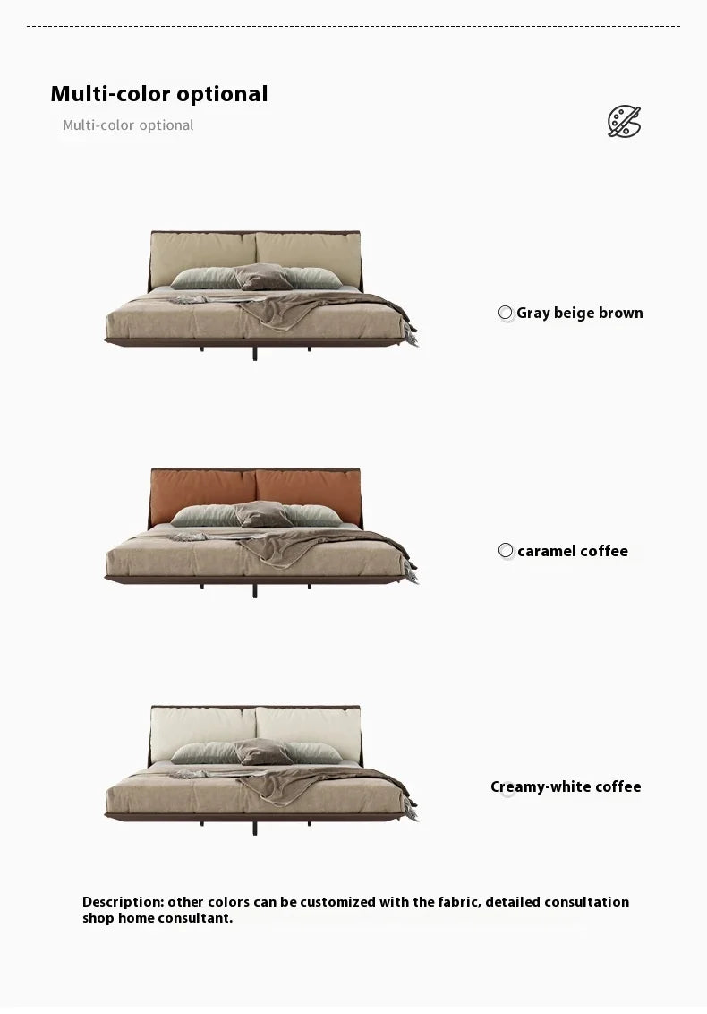 Italian Modern Storage Bed - Hotel Grade White