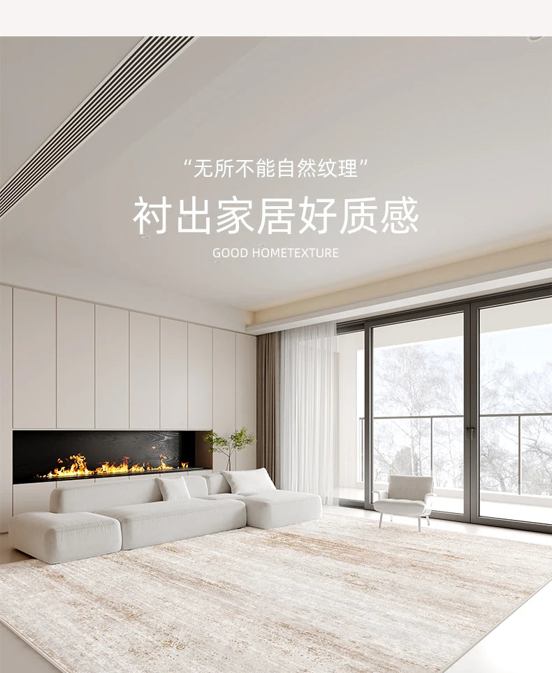 Italian Minimalist Plush Area Rug — Light Luxury
