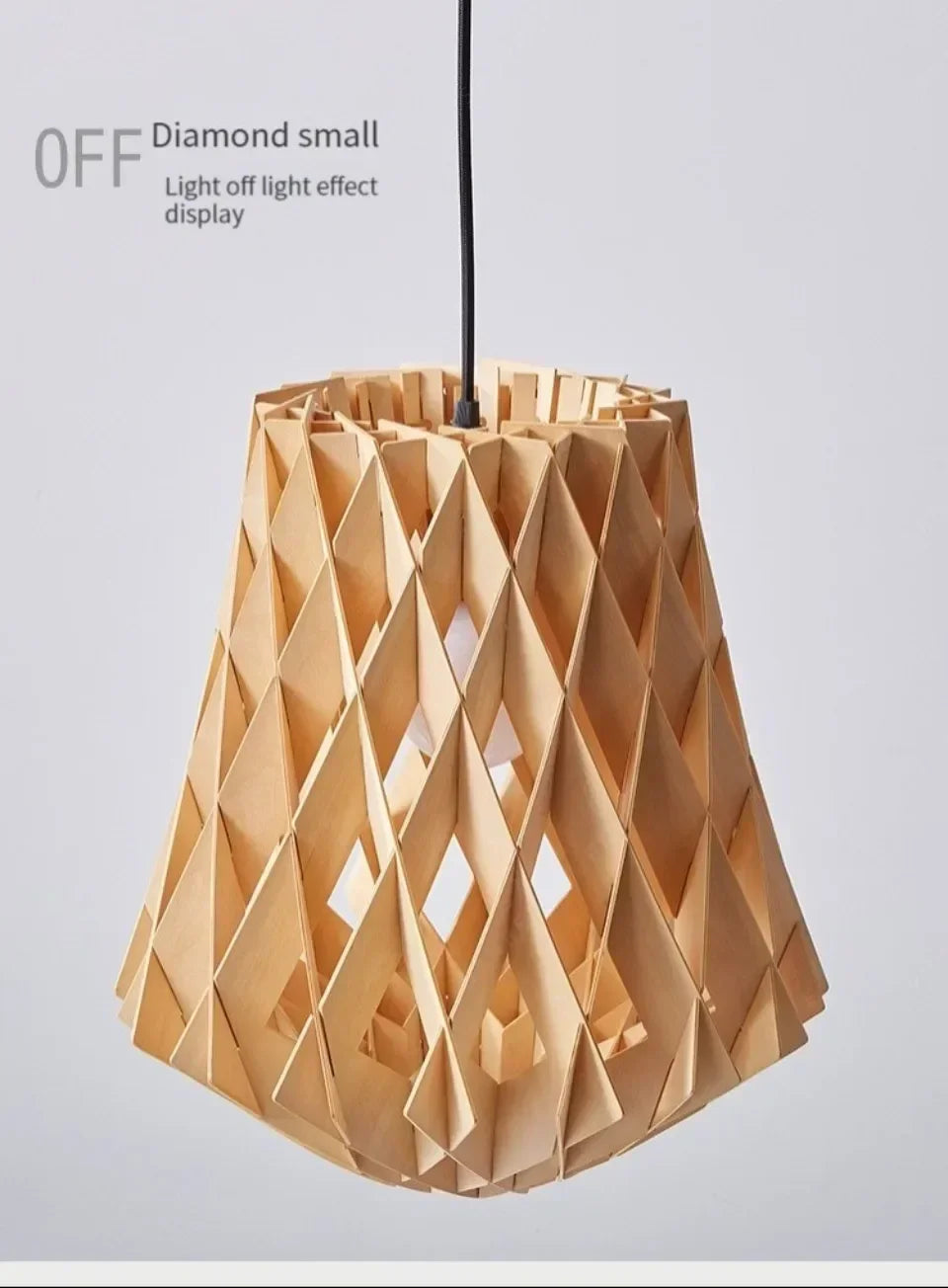 Japanese Style Wooden Birdcage Bar Pendant Light Creative Tatami Lamp Design LED Bedroom Lighting with Shadow Art — image 16