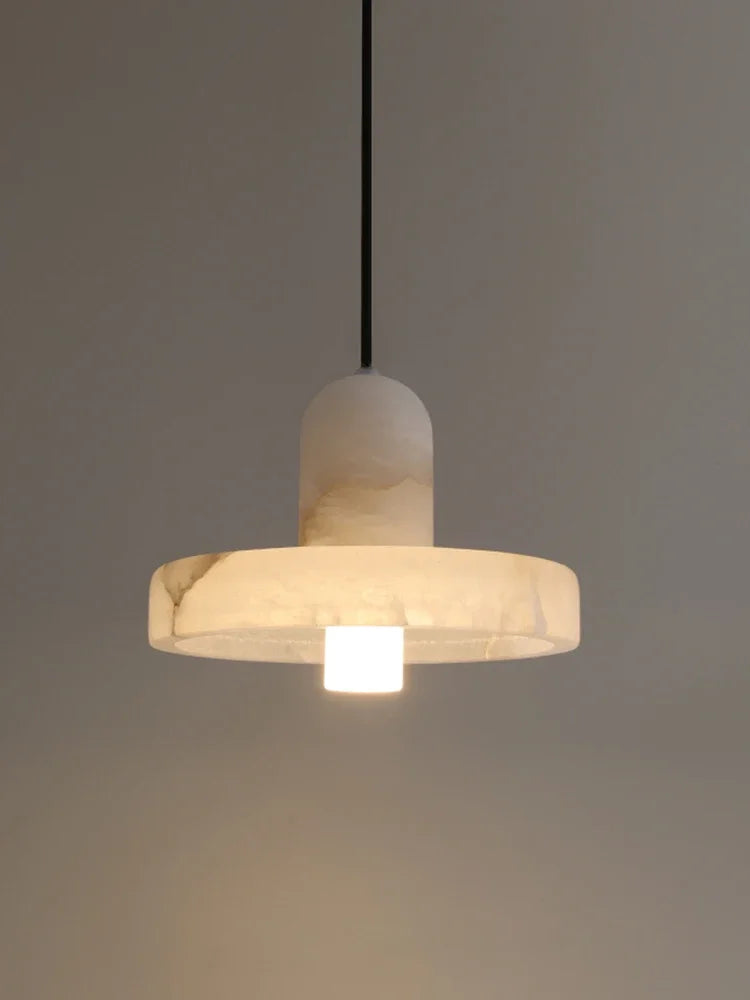 Marble Pendant Lamp — Luxury Bedside Light Fixture