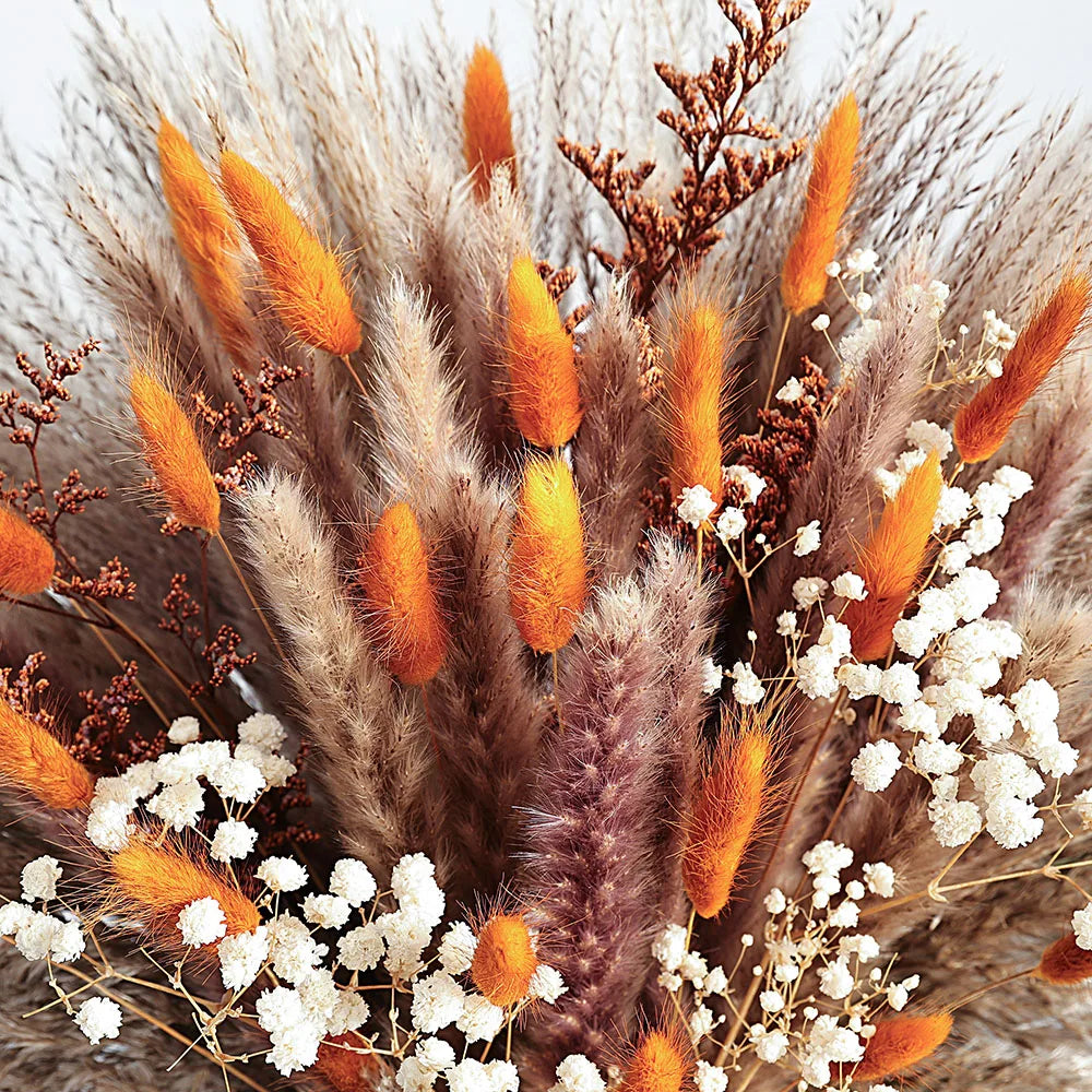 Autumn Pampas & Bunny Tails Dried Bouquet — Boho Vase Filler