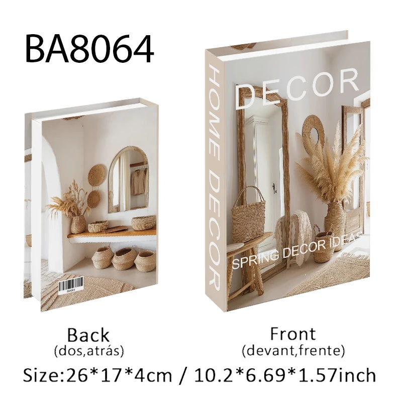 Faux Book Storage Box — 10.5" Decorative Accent