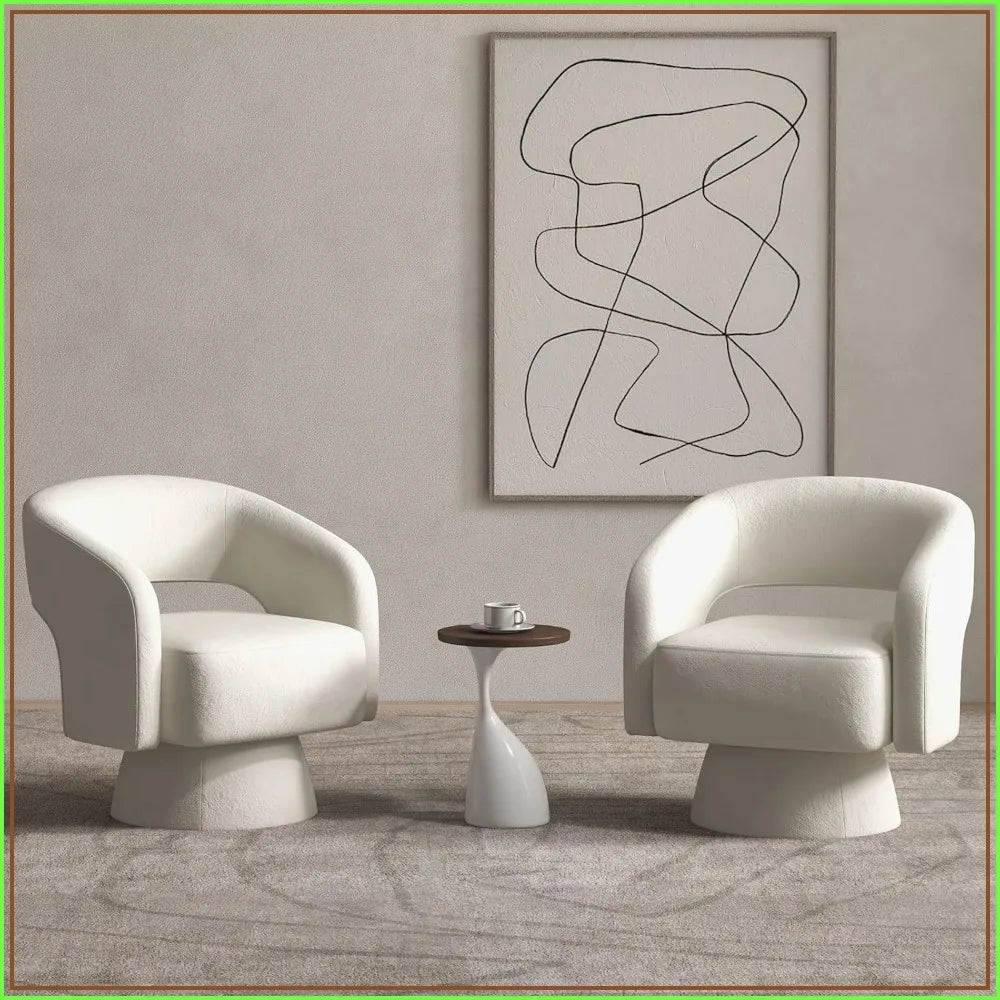 Swivel Barrel Accent Chair - Set of 2