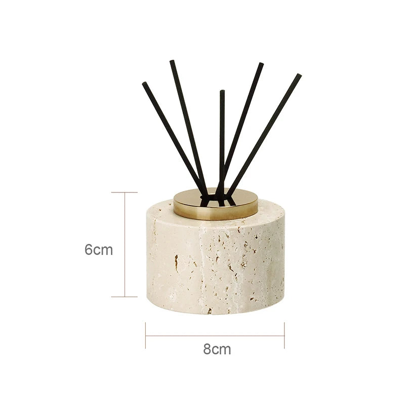 Travertine Bathroom Accessory Set — Soap, Tray & Tissue Box
