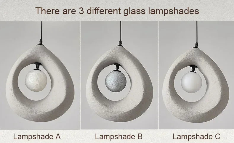 Japanese Wabi-Sabi Pendant Light — Nordic Dining Room Lamp