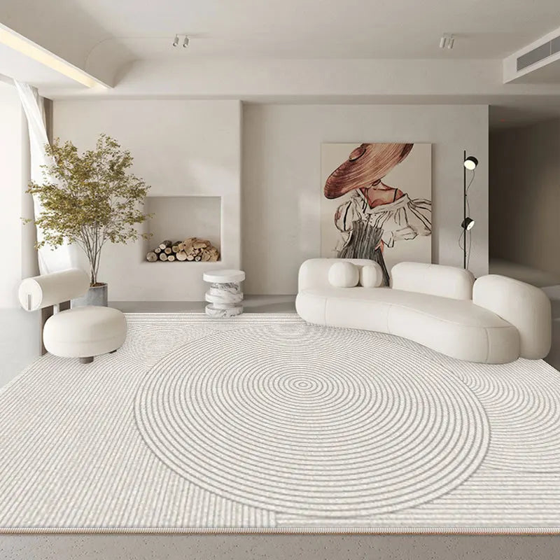 American Checkerboard Plush Area Rug — Retro Style