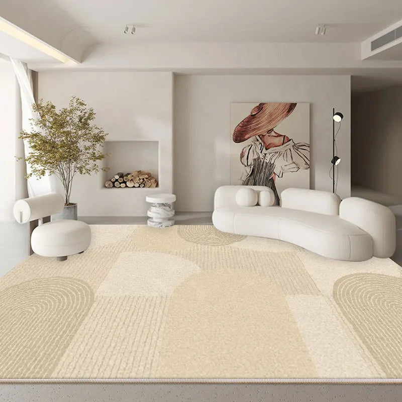 American Checkerboard Plush Area Rug — Retro Style