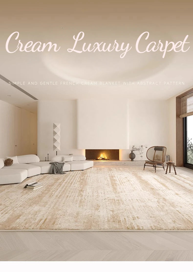 Modern Light Luxury Washed Area Rug — Wipeable — feature view