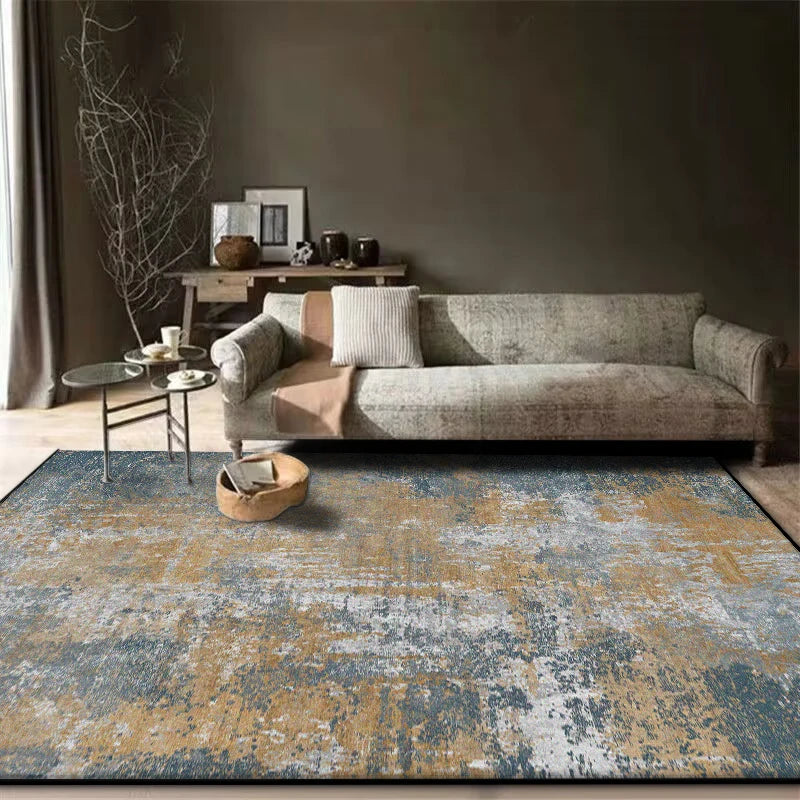 Modern Washable Abstract Area Rug — Non-Slip — usage view
