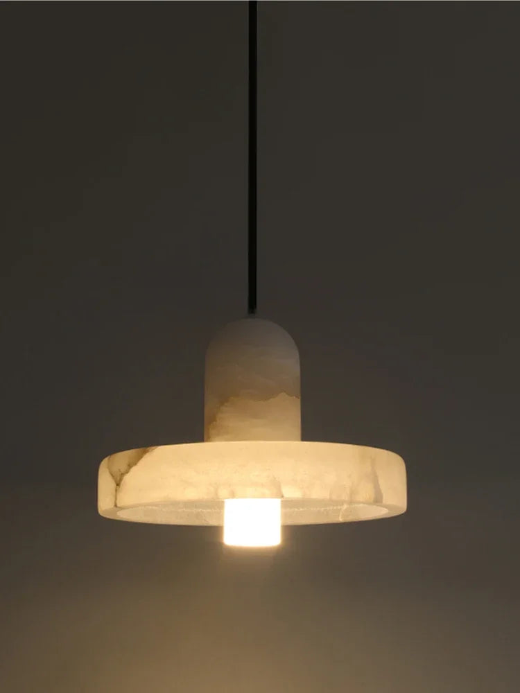 Marble Pendant Lamp — Luxury Bedside Light Fixture