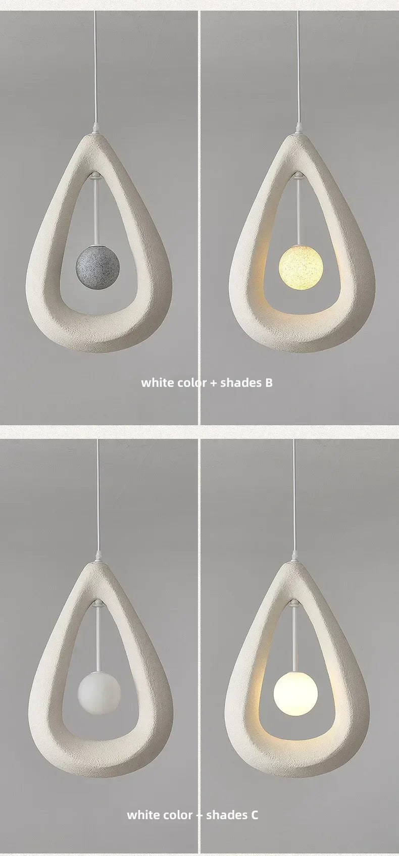 Japanese Wabi-Sabi Pendant Light — Nordic Dining Room Lamp