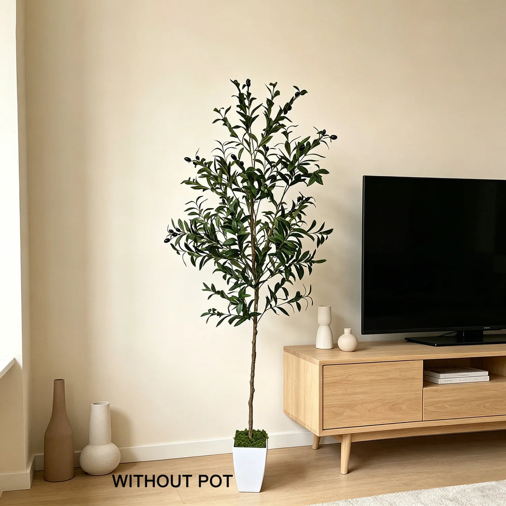 120-180cm Artificial Olive Tree Plant Indoor Outdoor Ornament Fake Plant for Home Garden Balcony Living Room Decoration — image 10