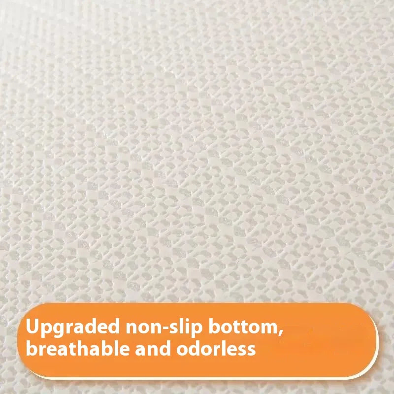 Faux Cashmere Coffee Table Mat — Anti-Slip Cream — lifestyle view