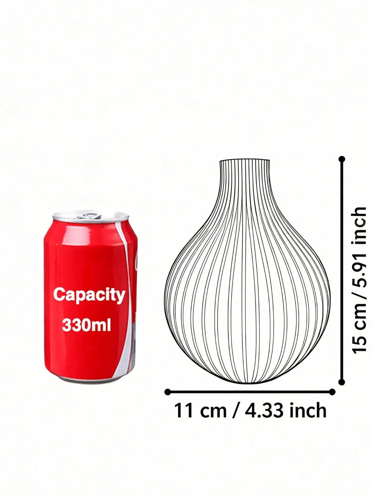 Ribbed Slender-Neck Vase — Matte Minimal