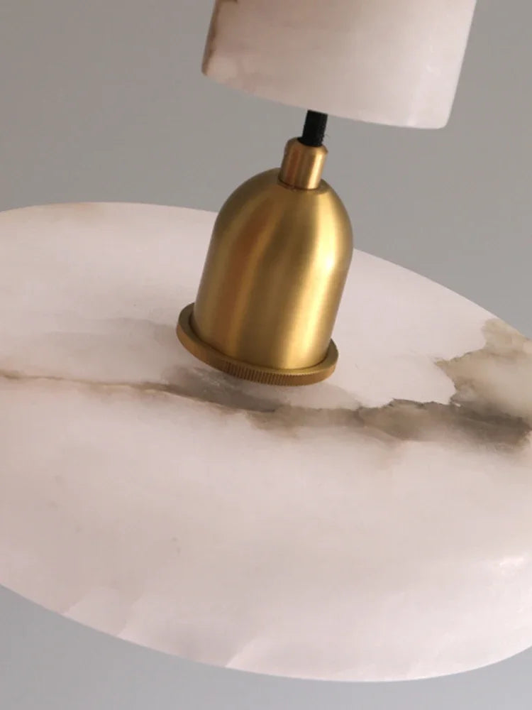 Marble Pendant Lamp — Luxury Bedside Light Fixture