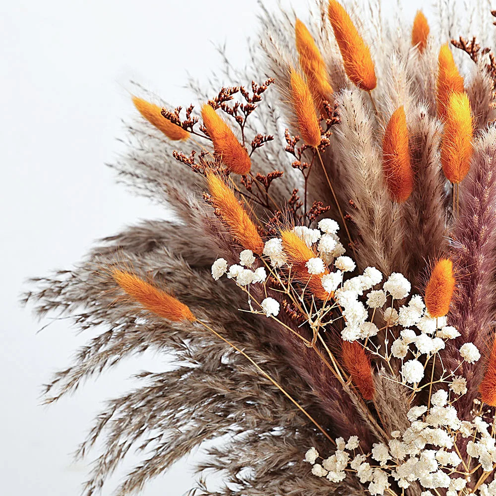 Autumn Pampas & Bunny Tails Dried Bouquet — Boho Vase Filler