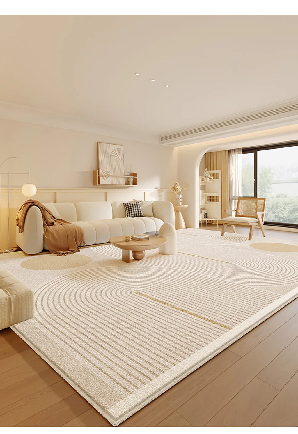 Premium Faux Cashmere Area Rug — Thick Waterproof