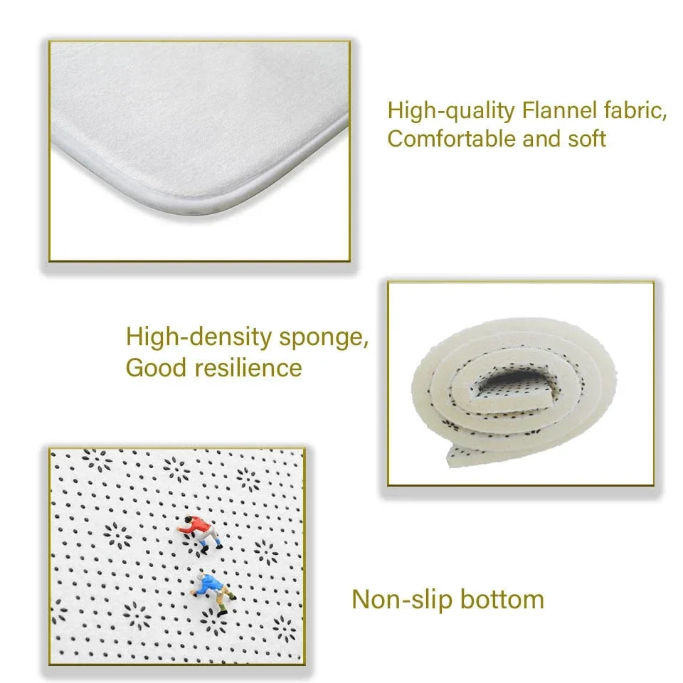 Modern Washable Abstract Area Rug — Non-Slip — accessory view