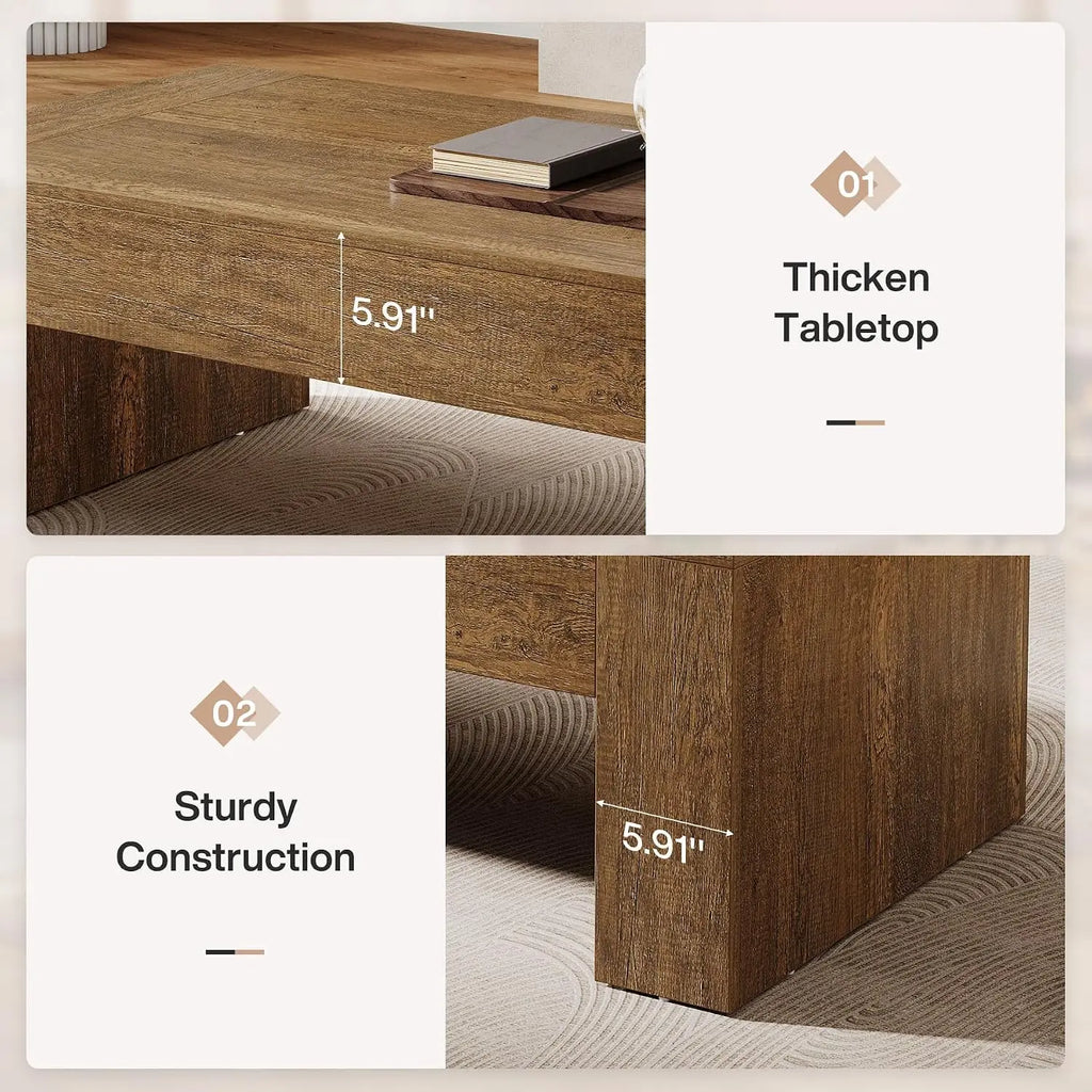 Farmhouse Coffee Table — 51"