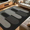 Mid-Century Geometric Area Rug — Machine Washable — main product view