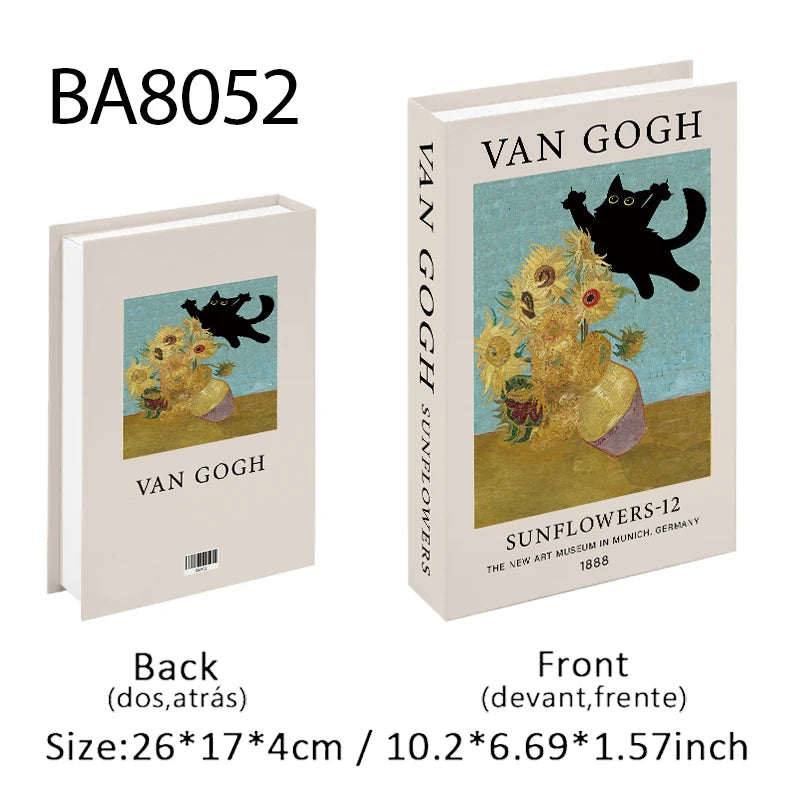 Faux Book Storage Box — Bauhaus Style Accent, 10.5"