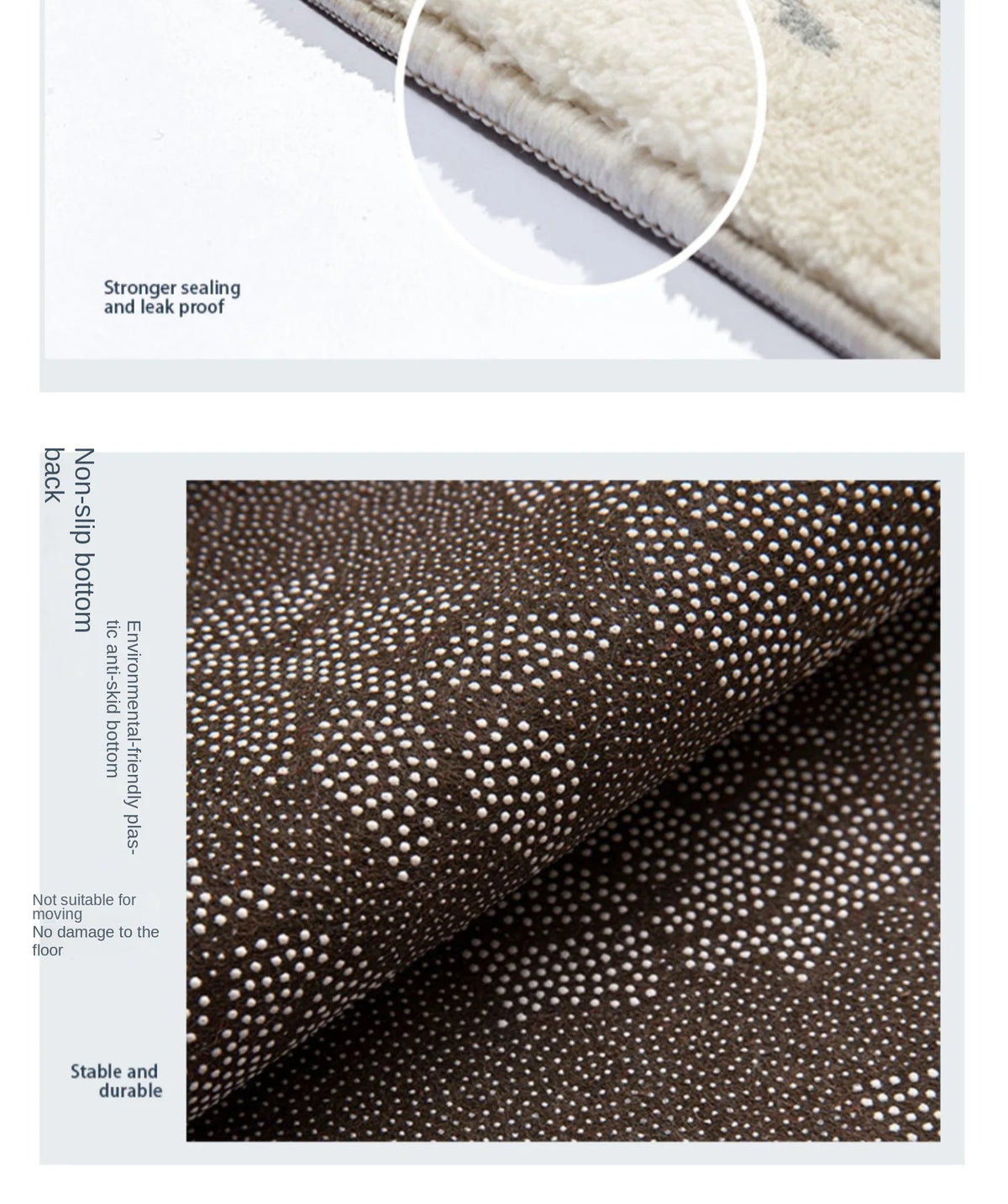 Nordic Abstract Plush Area Rug — Soft Non-Slip — additional product view