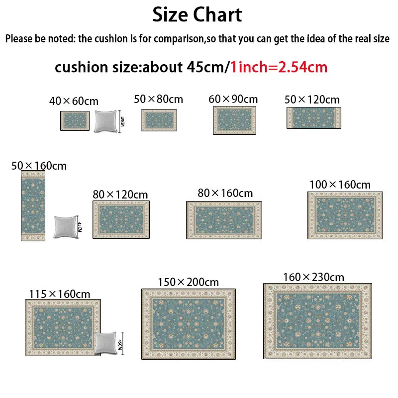 Beige Modern Area Rug — Soft Anti-Slip