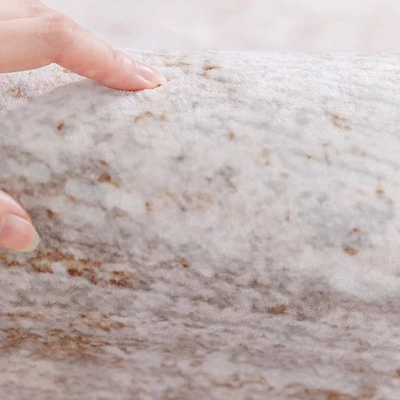 Italian Minimalist Plush Area Rug — Light Luxury — detail view