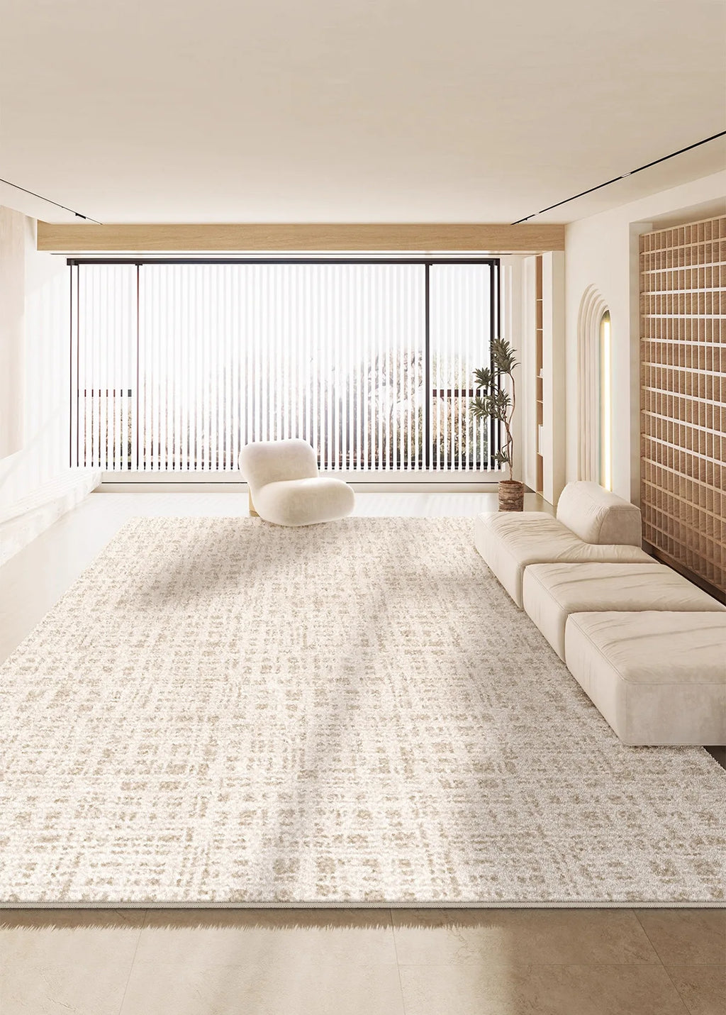Premium Faux Cashmere Area Rug — Thick Waterproof